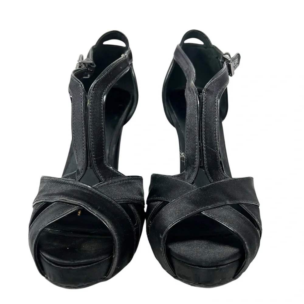 Tory Burch Black Strappy Heels